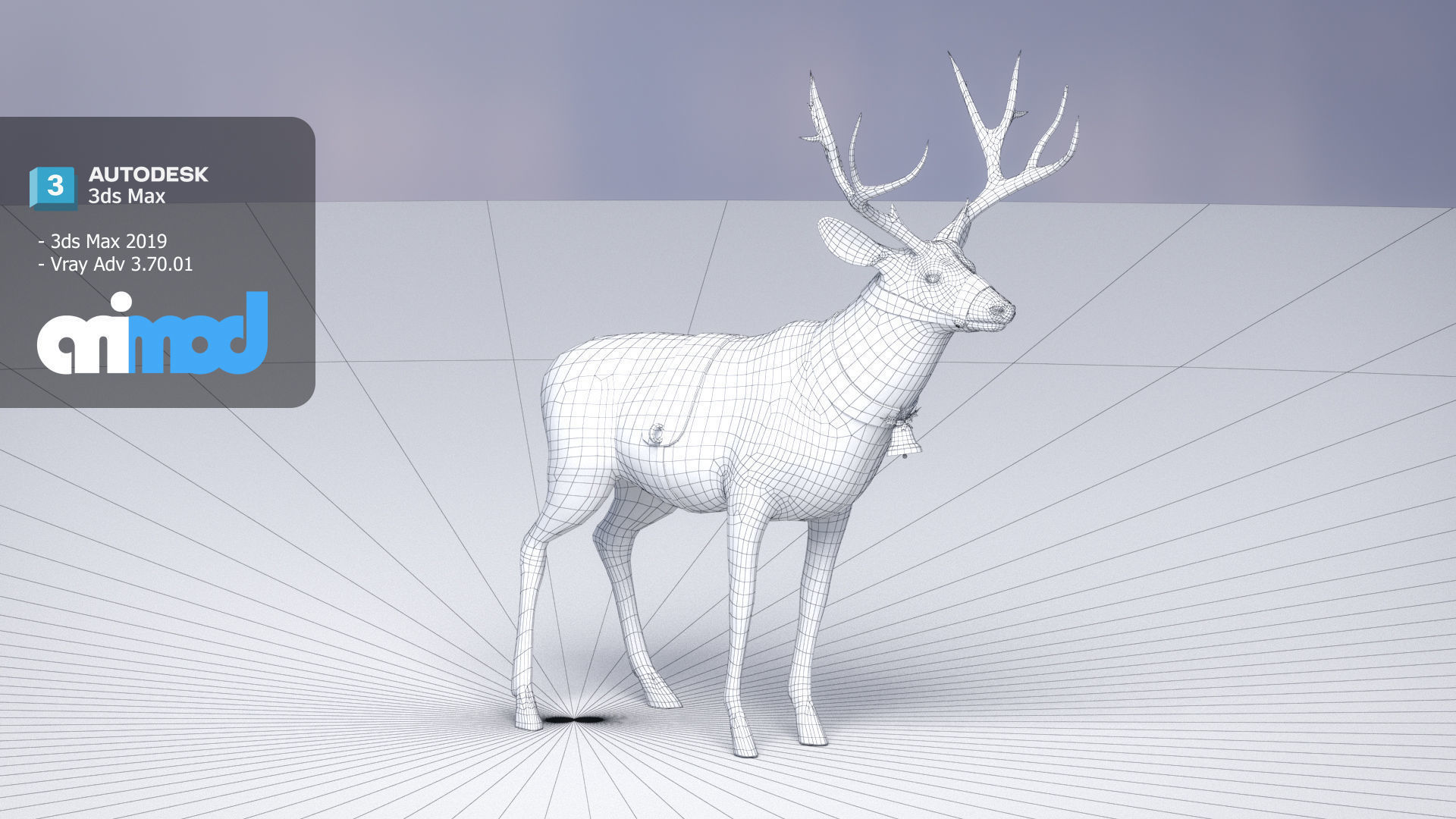Animal Deer 002 3D model_6