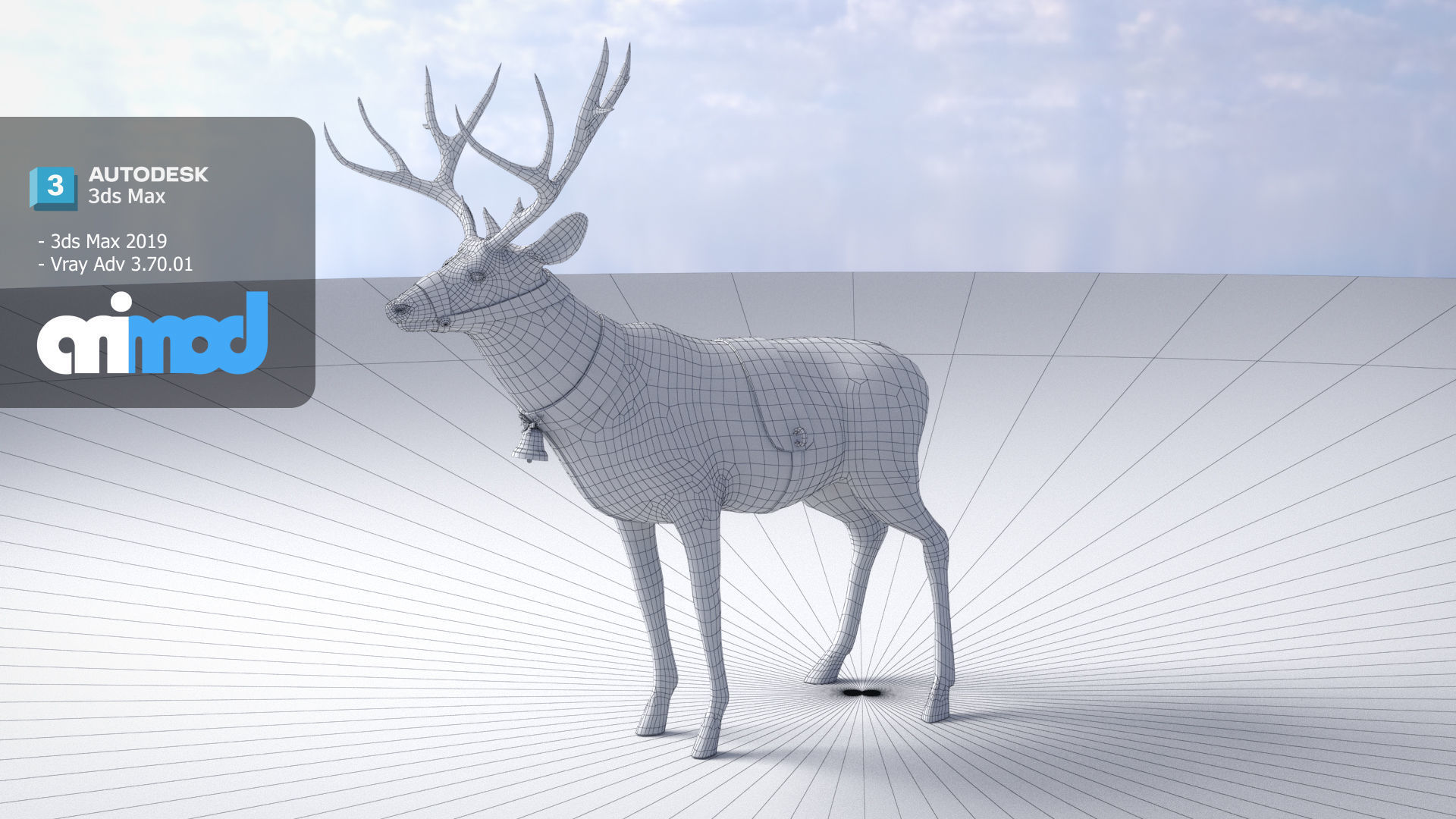 Animal Deer 002 3D model_7