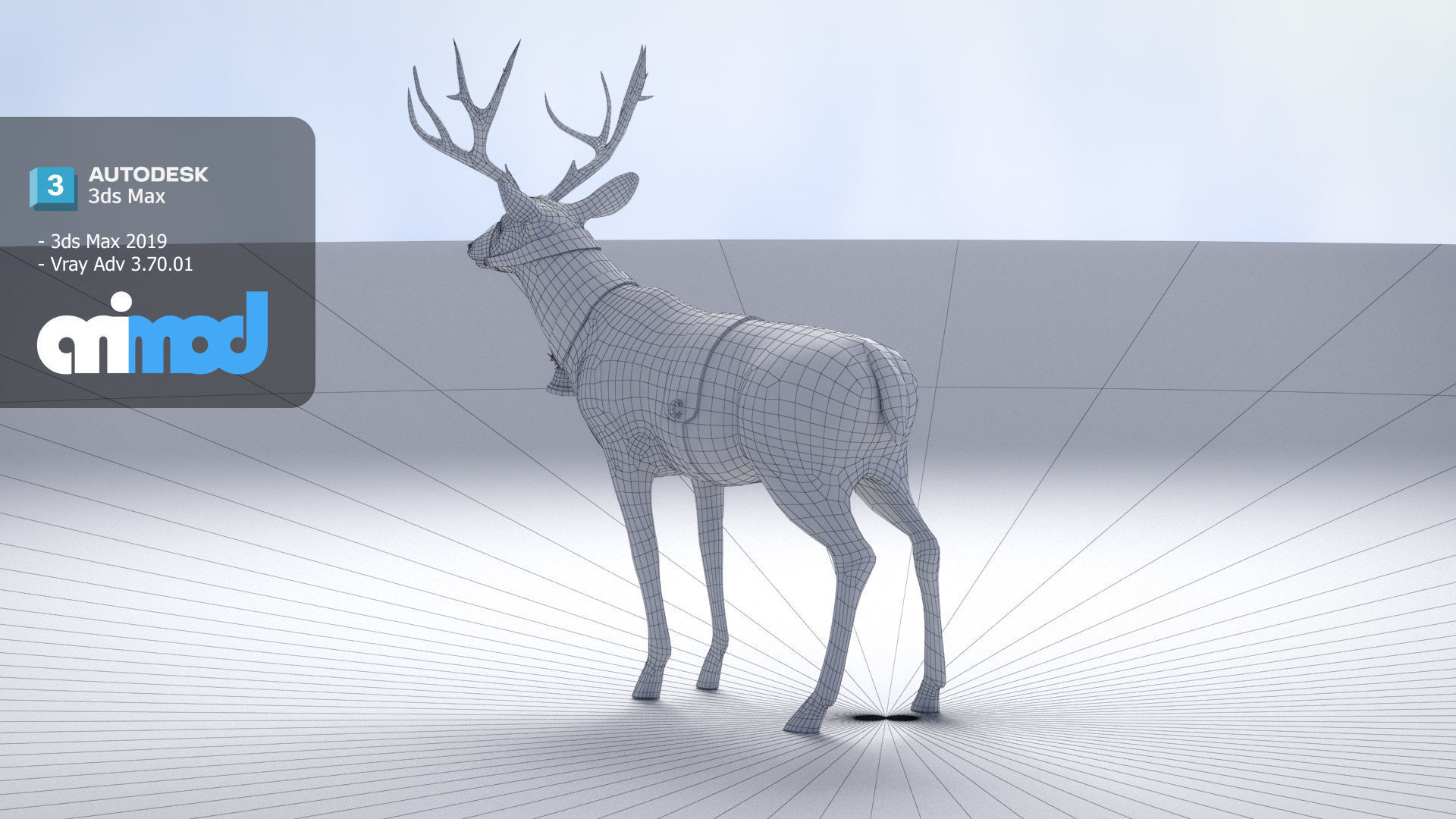 Animal Deer 002 3D model_9