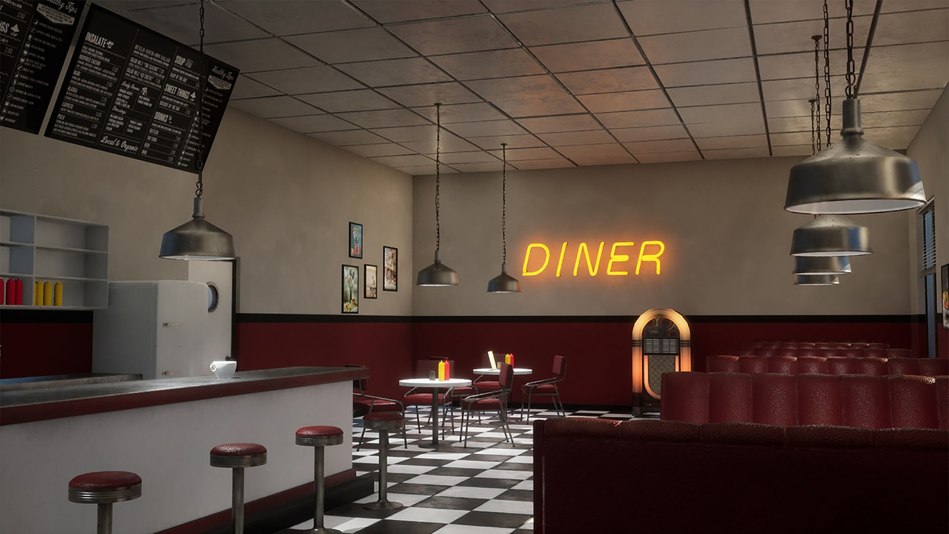 Diner Interior 3D model_5