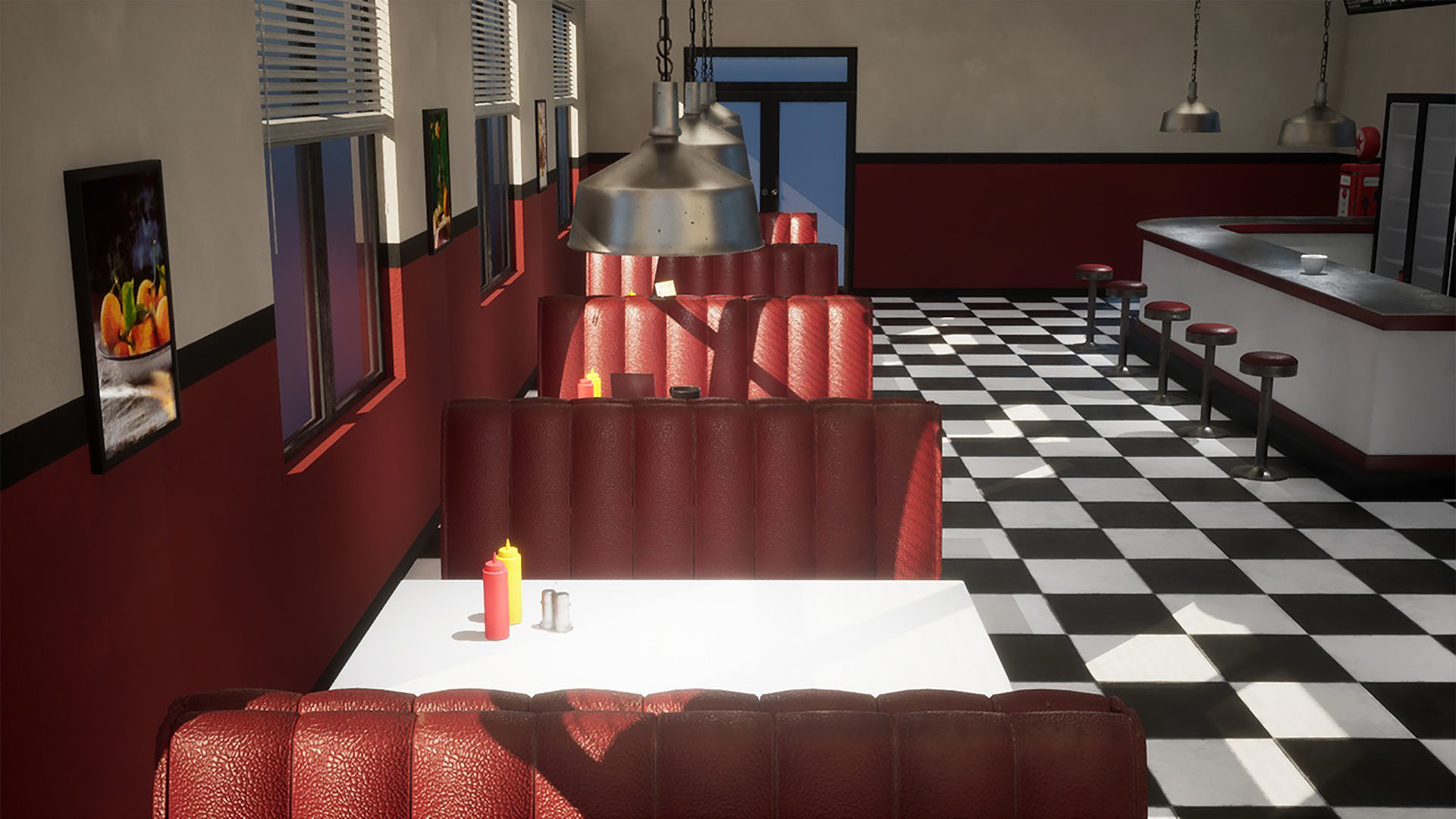 Diner Interior 3D model_6