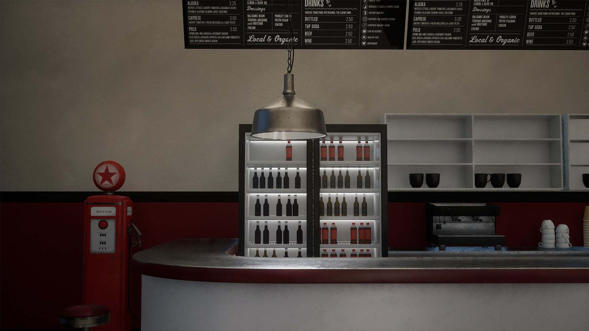 Diner Interior 3D model_2