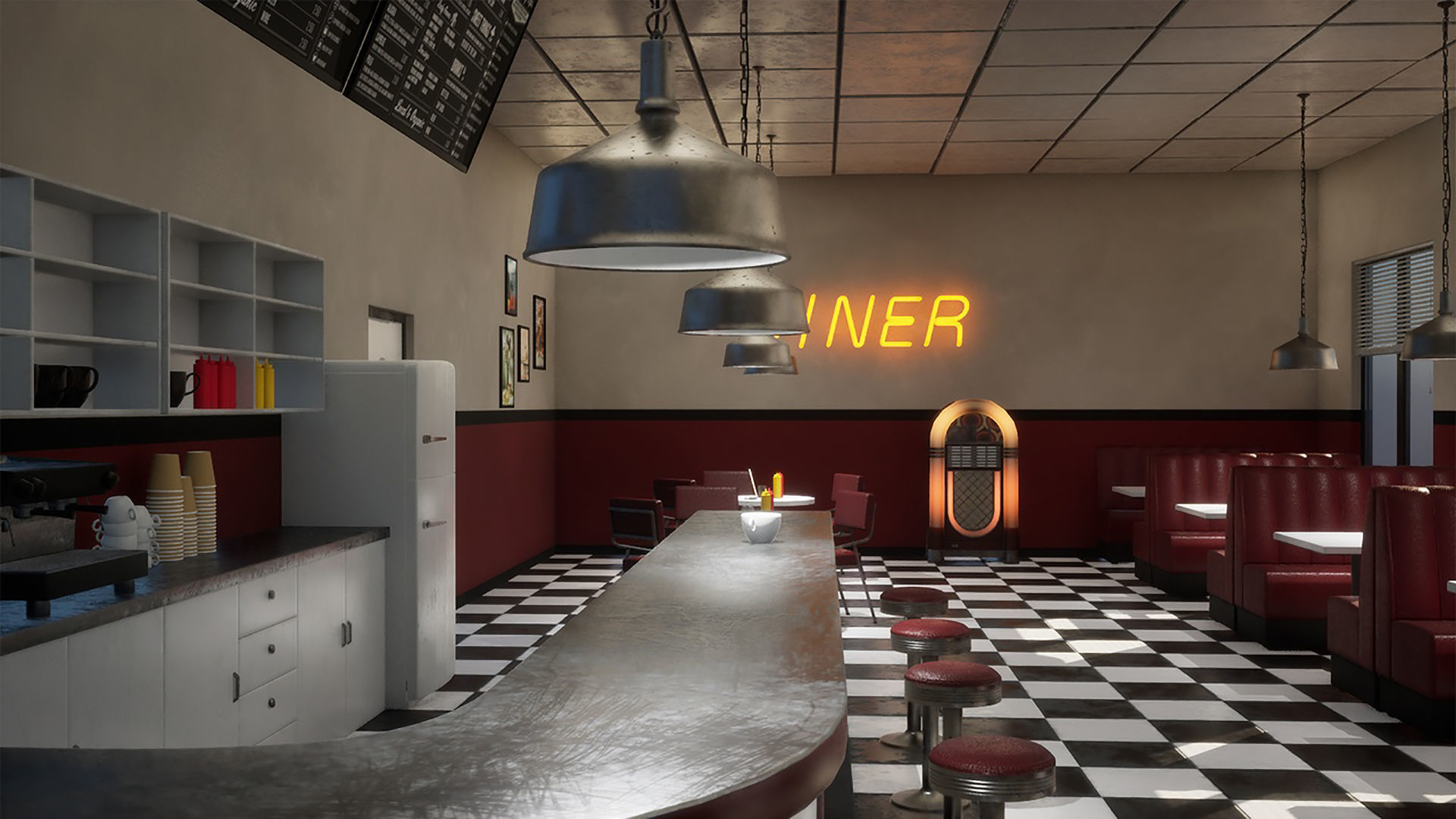Diner Interior 3D model_8