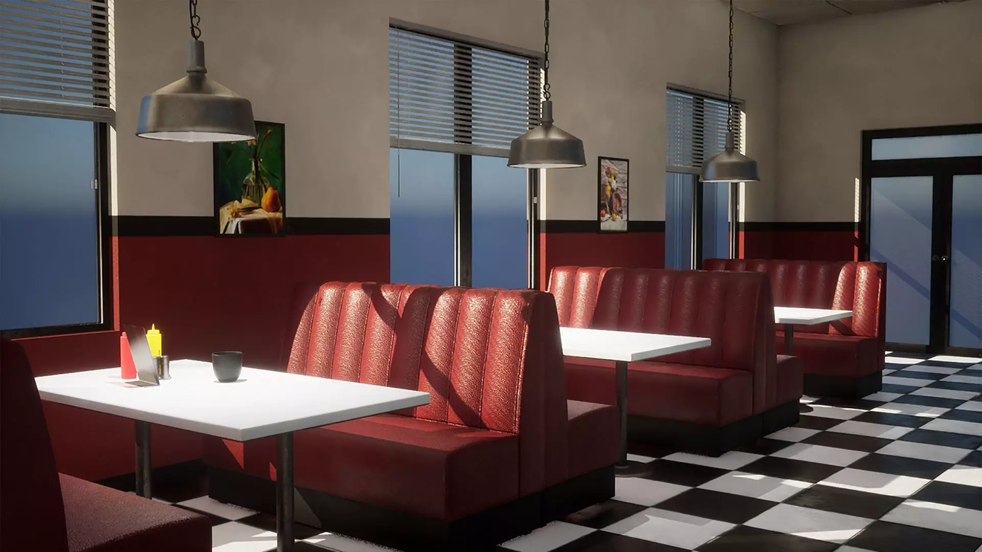 Diner Interior 3D model_0