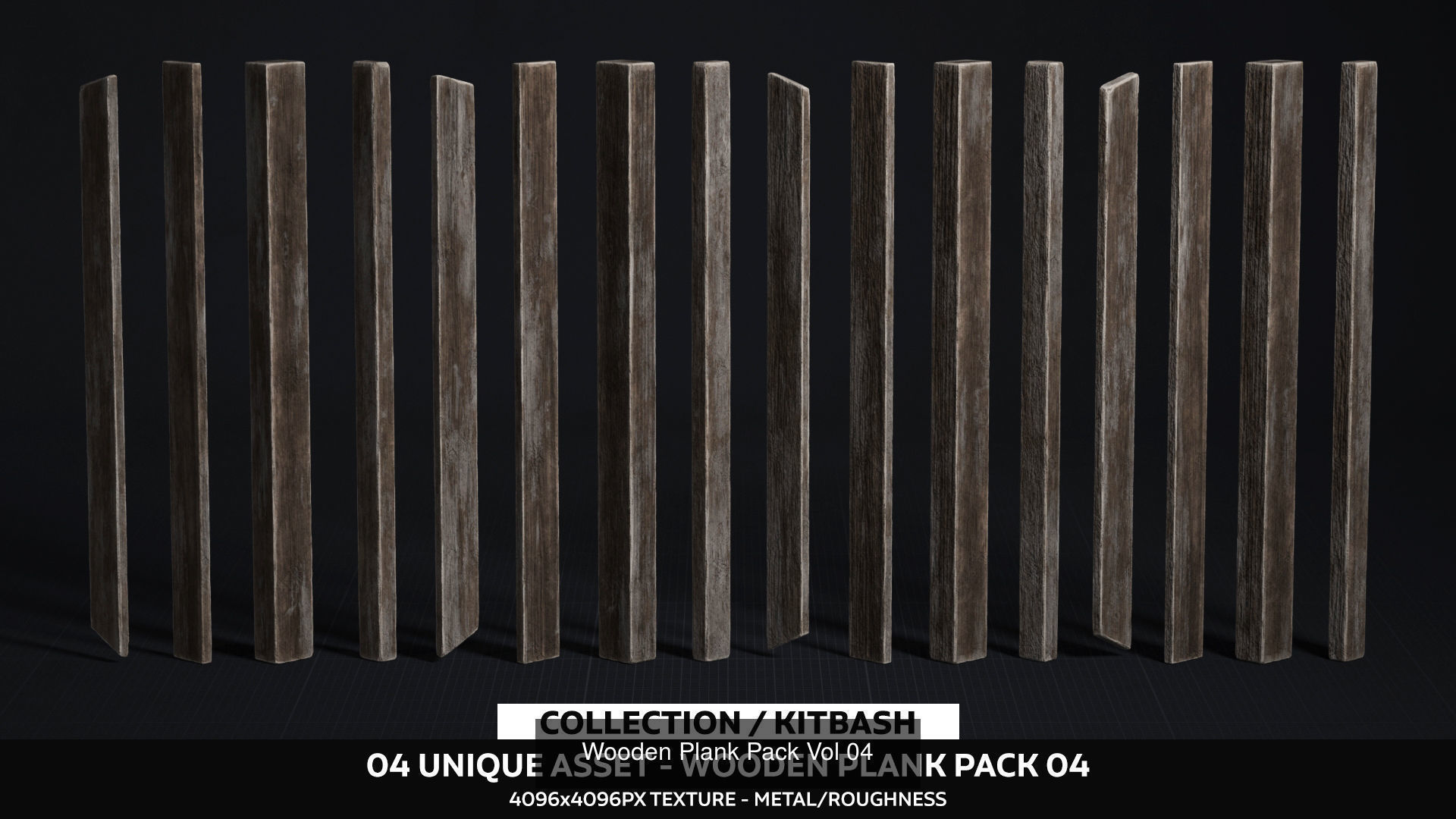 Wooden Plank Pack 3D Model Collection_3