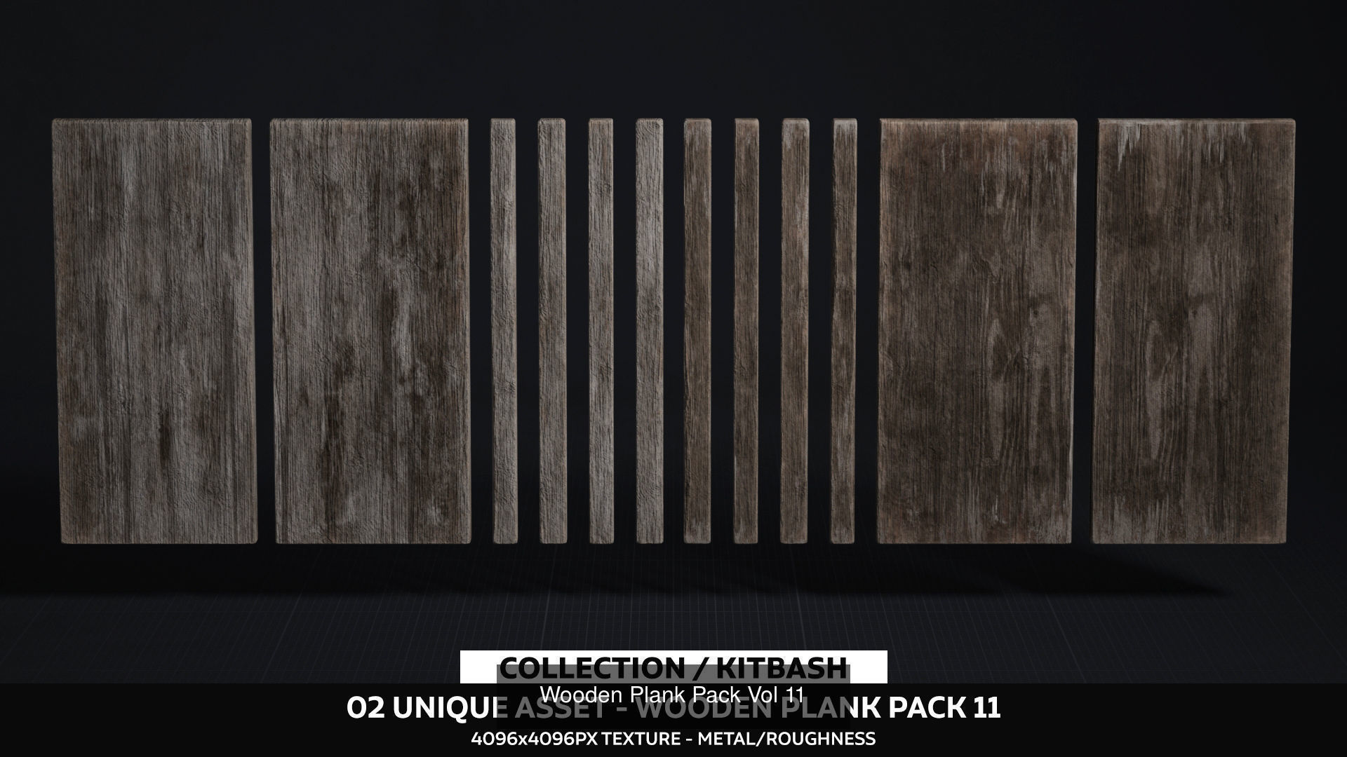 Wooden Plank Pack 3D Model Collection_9