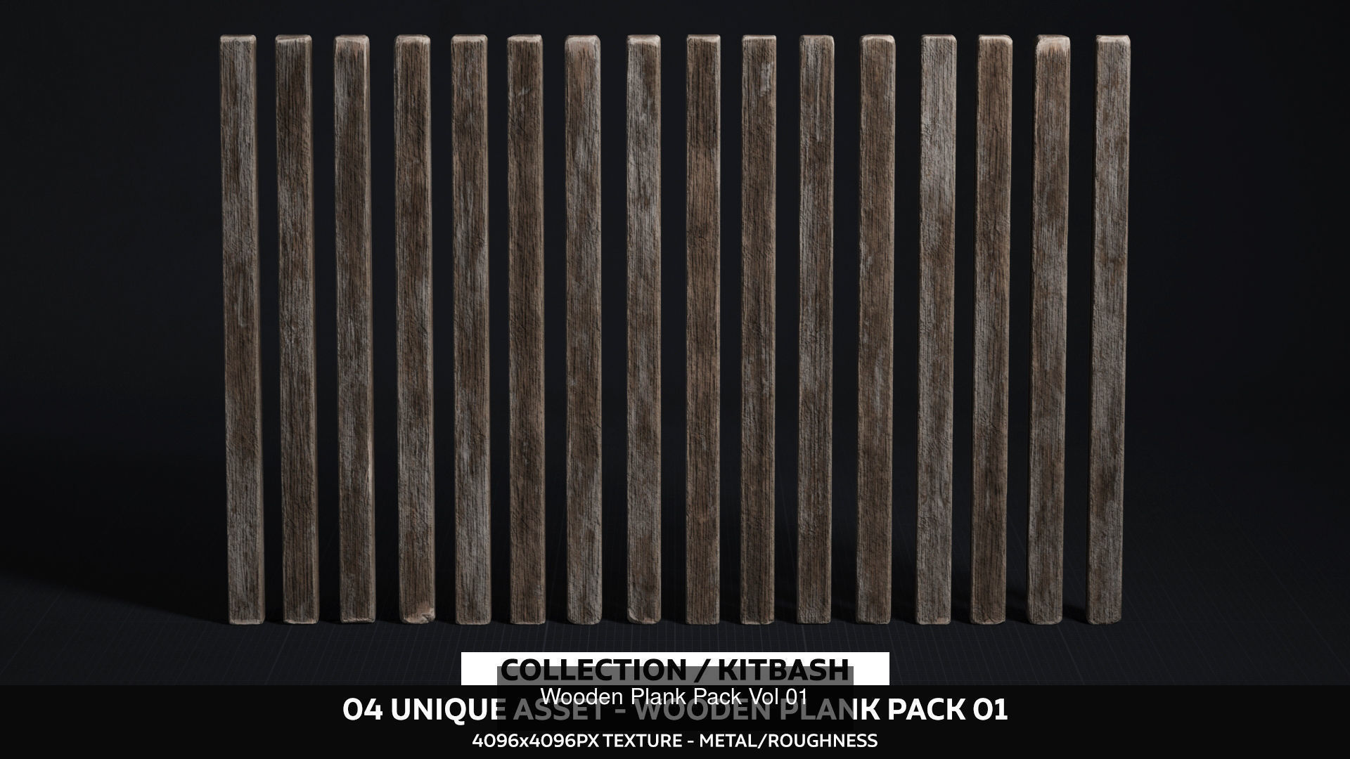 Wooden Plank Pack 3D Model Collection_11