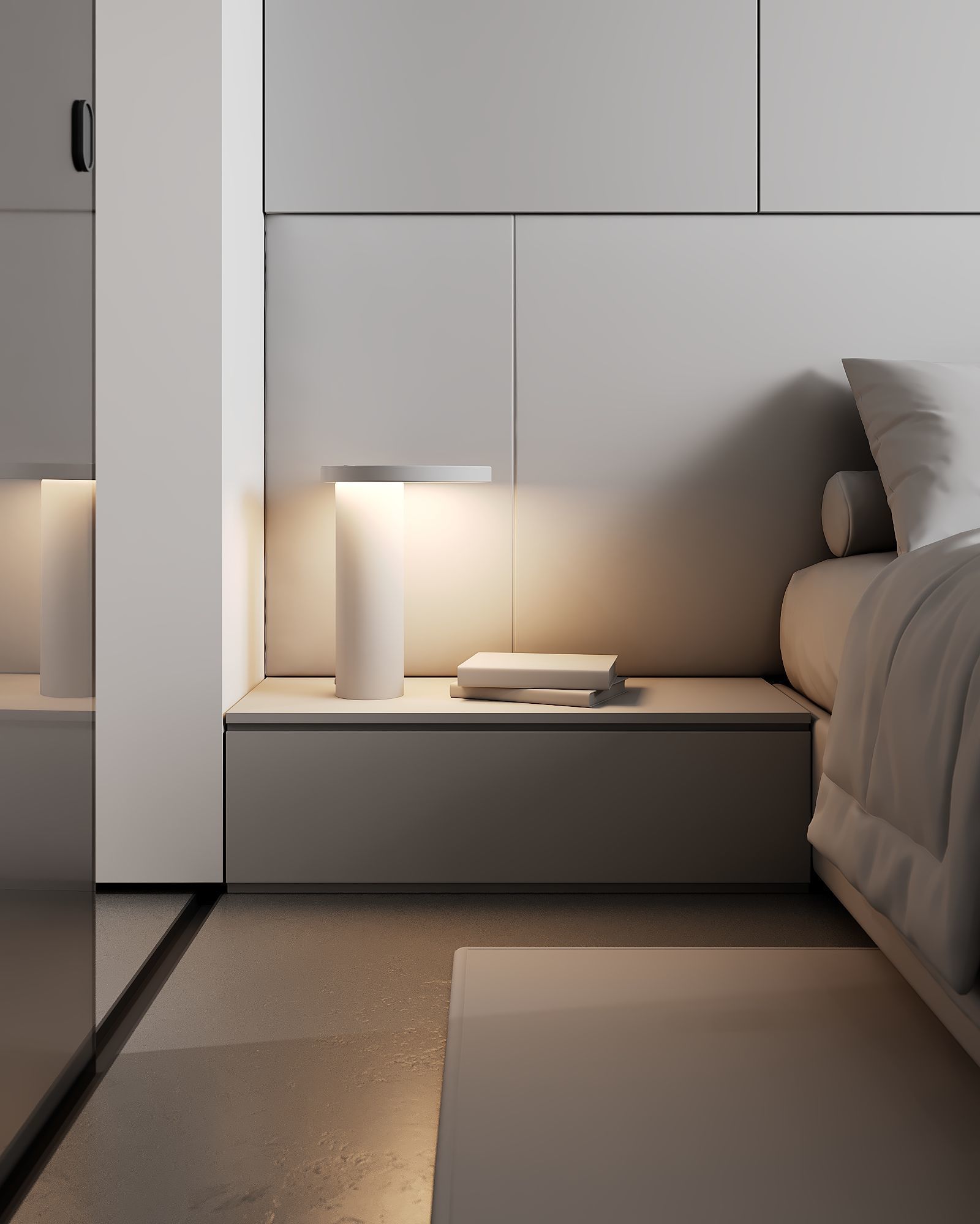AR-22081 Gray House - Bedroom 3D Scene 3D model_13