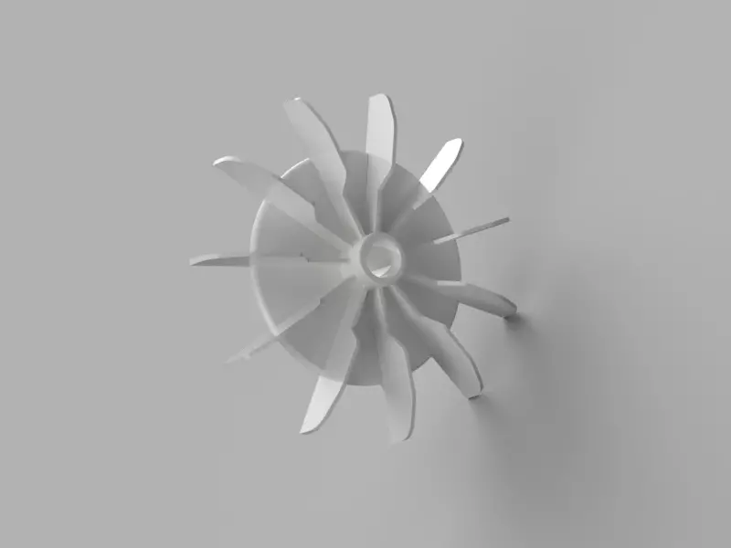 Engine Turbine Rotor Free 3D print model_0