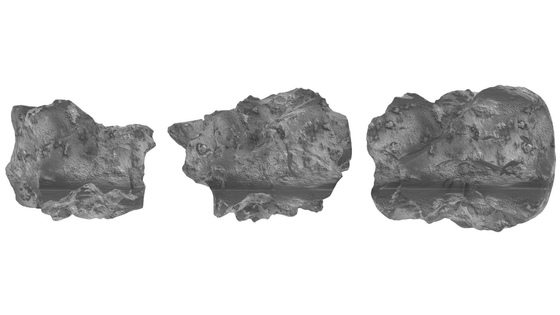 Asteroids Set 3D model_17