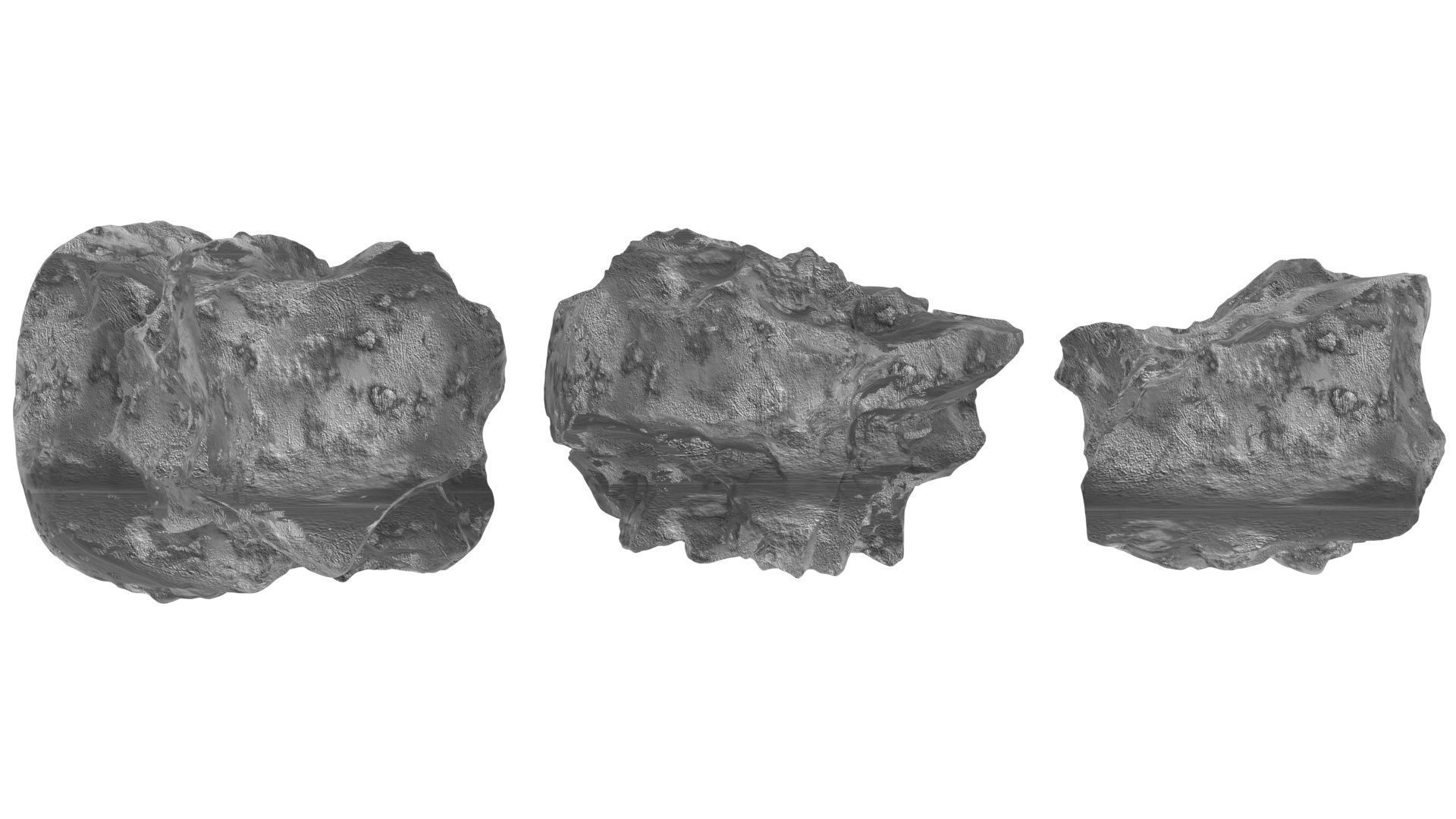 Asteroids Set 3D model_20