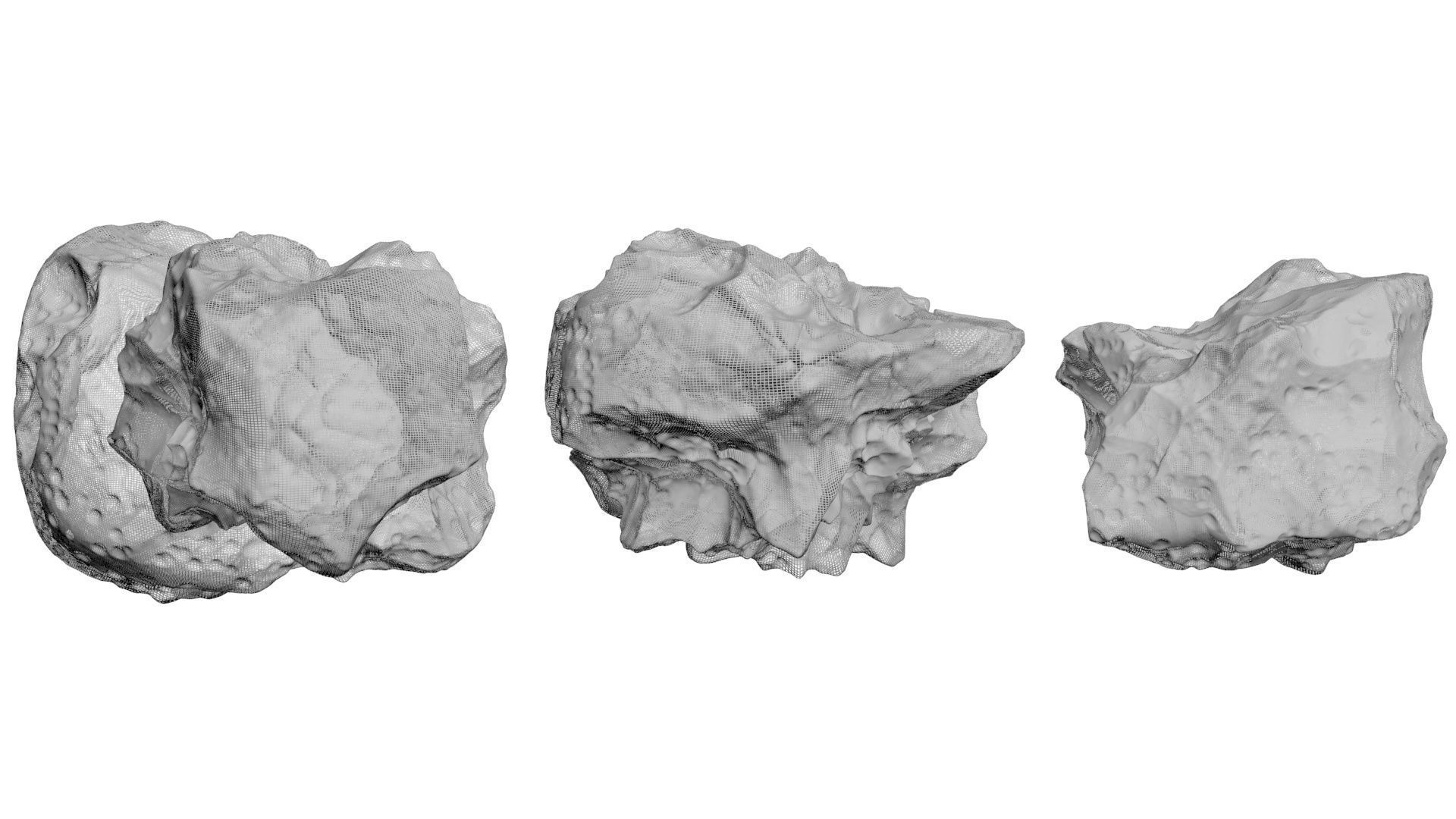 Asteroids Set 3D model_35
