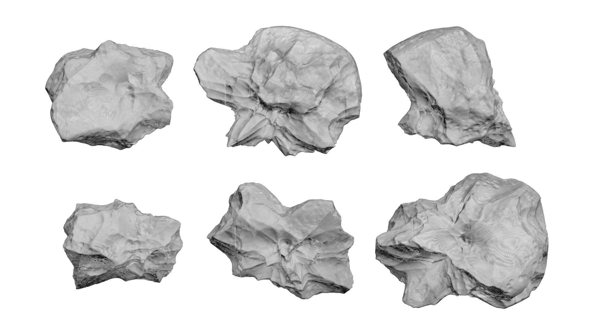 Asteroids Set 3D model_31