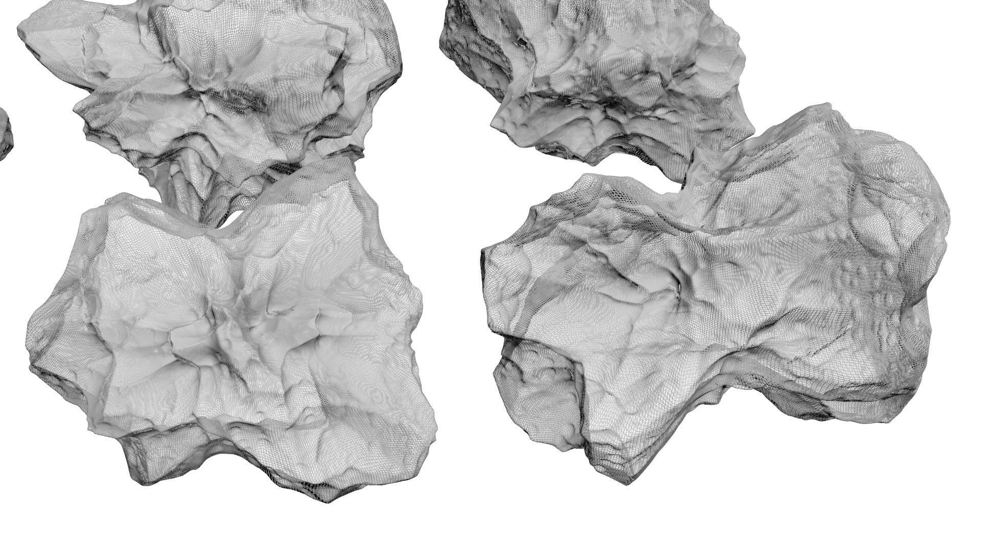 Asteroids Set 3D model_27