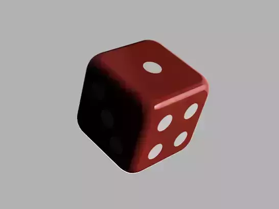 Weighted Trick Dice 3D print model
