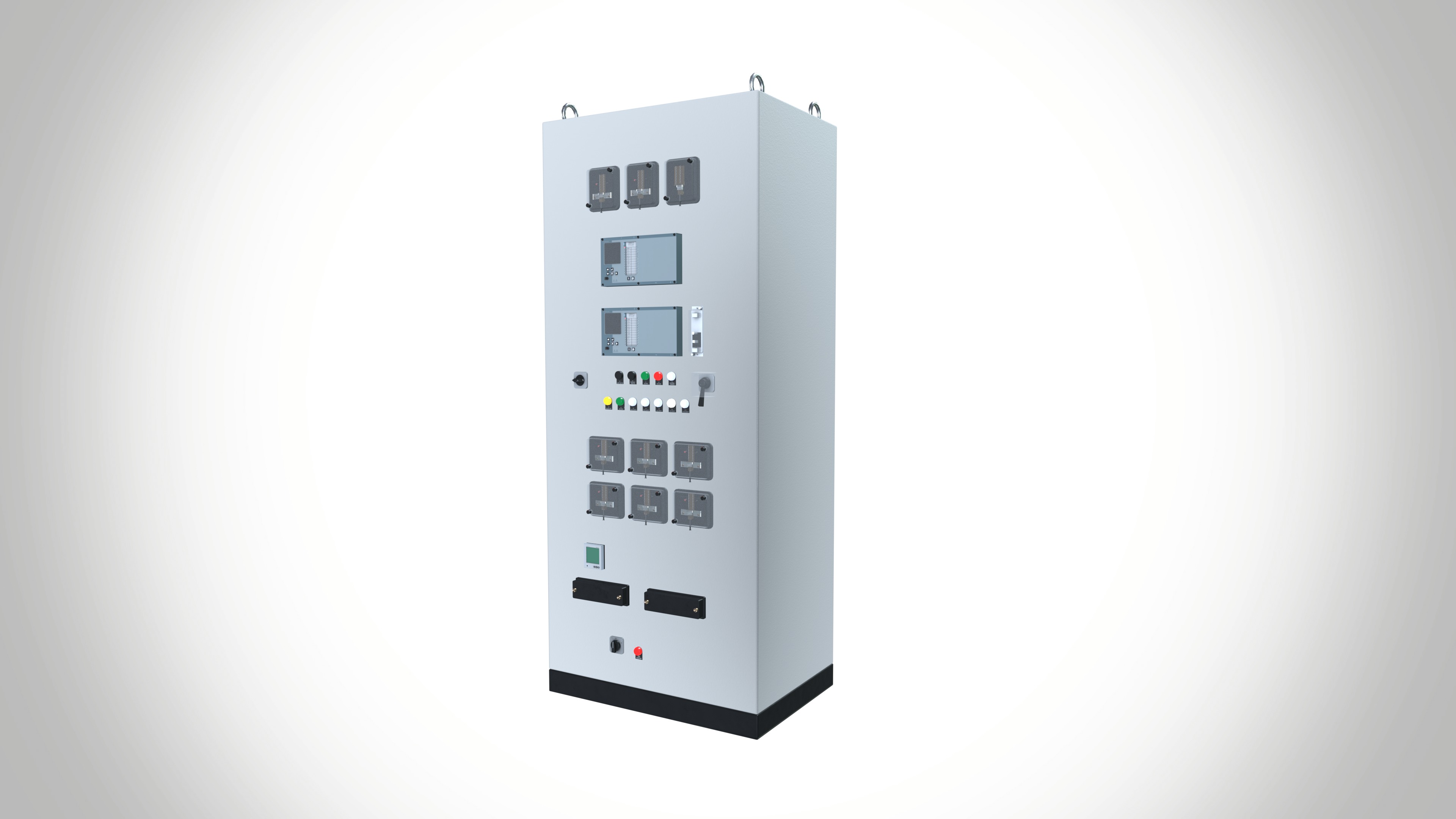 Control Panel Low-poly 3D model_2