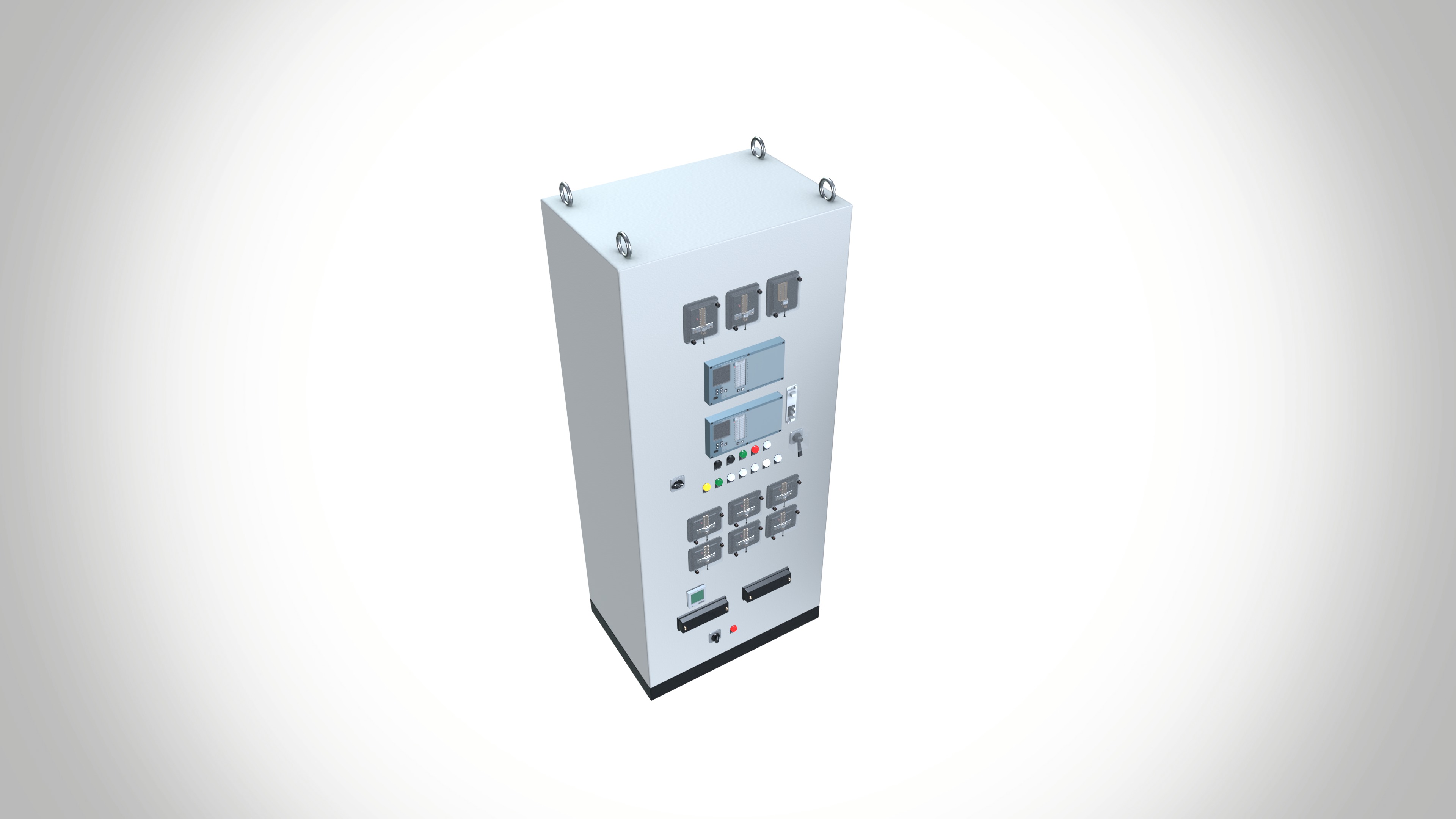 Control Panel Low-poly 3D model_3