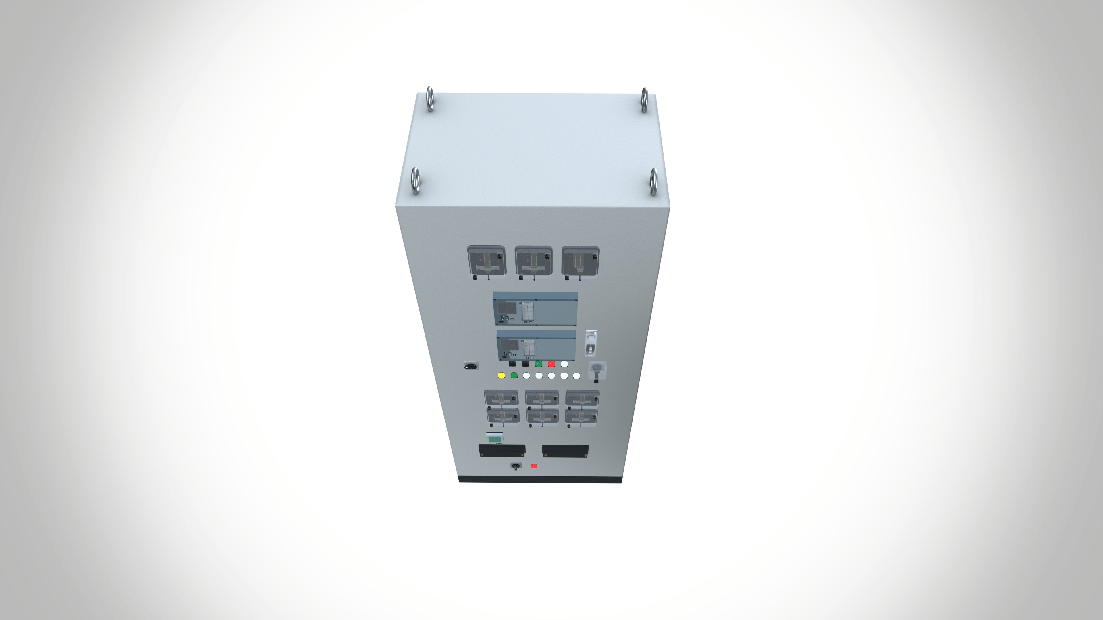 Control Panel Low-poly 3D model_7