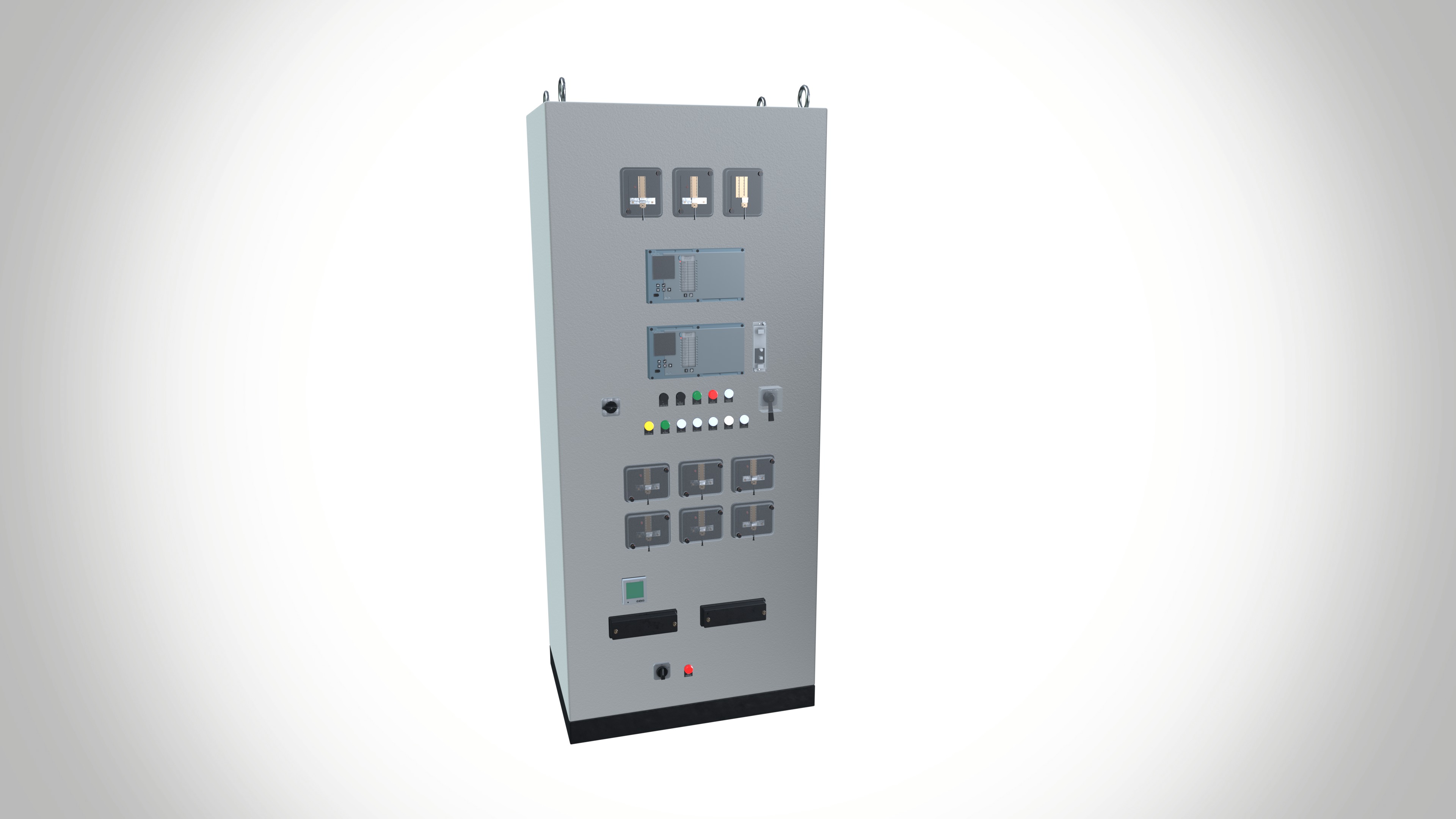 Control Panel Low-poly 3D model_8