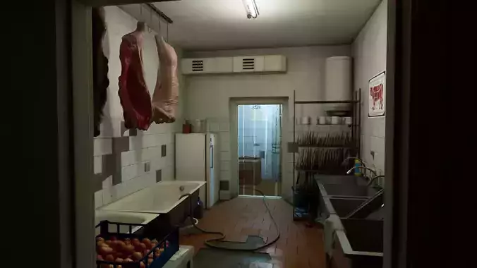 Post Soviet Restaurant Kitchen  - UE5