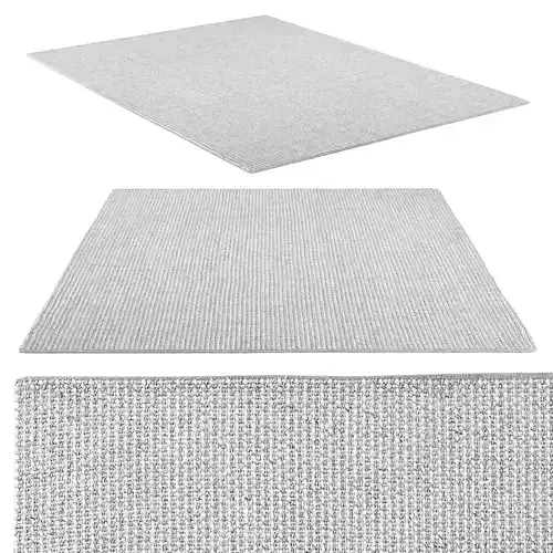 Baden Wool Rug silver