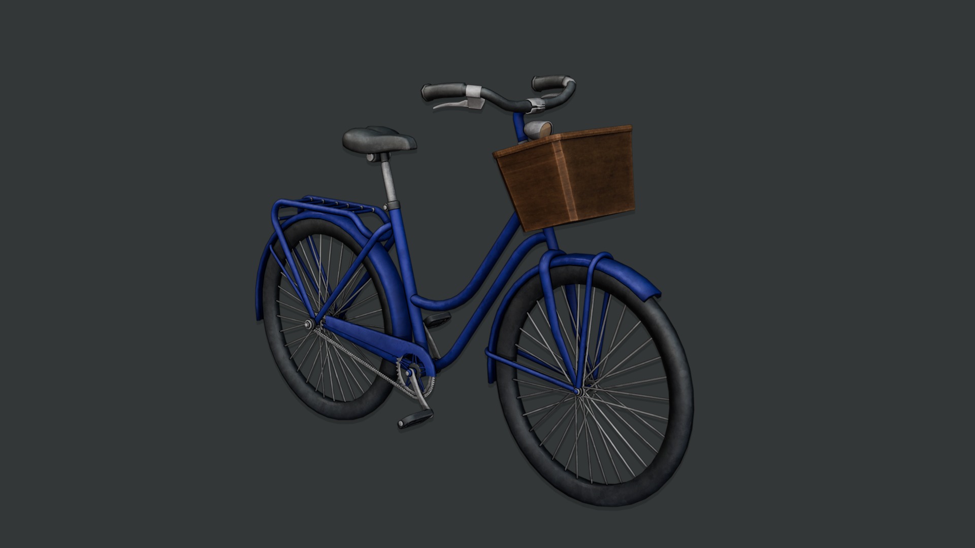 Dutch Style Bicycle 3D model_4
