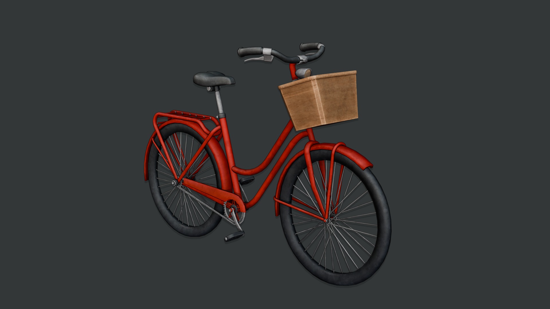 Dutch Style Bicycle 3D model_5