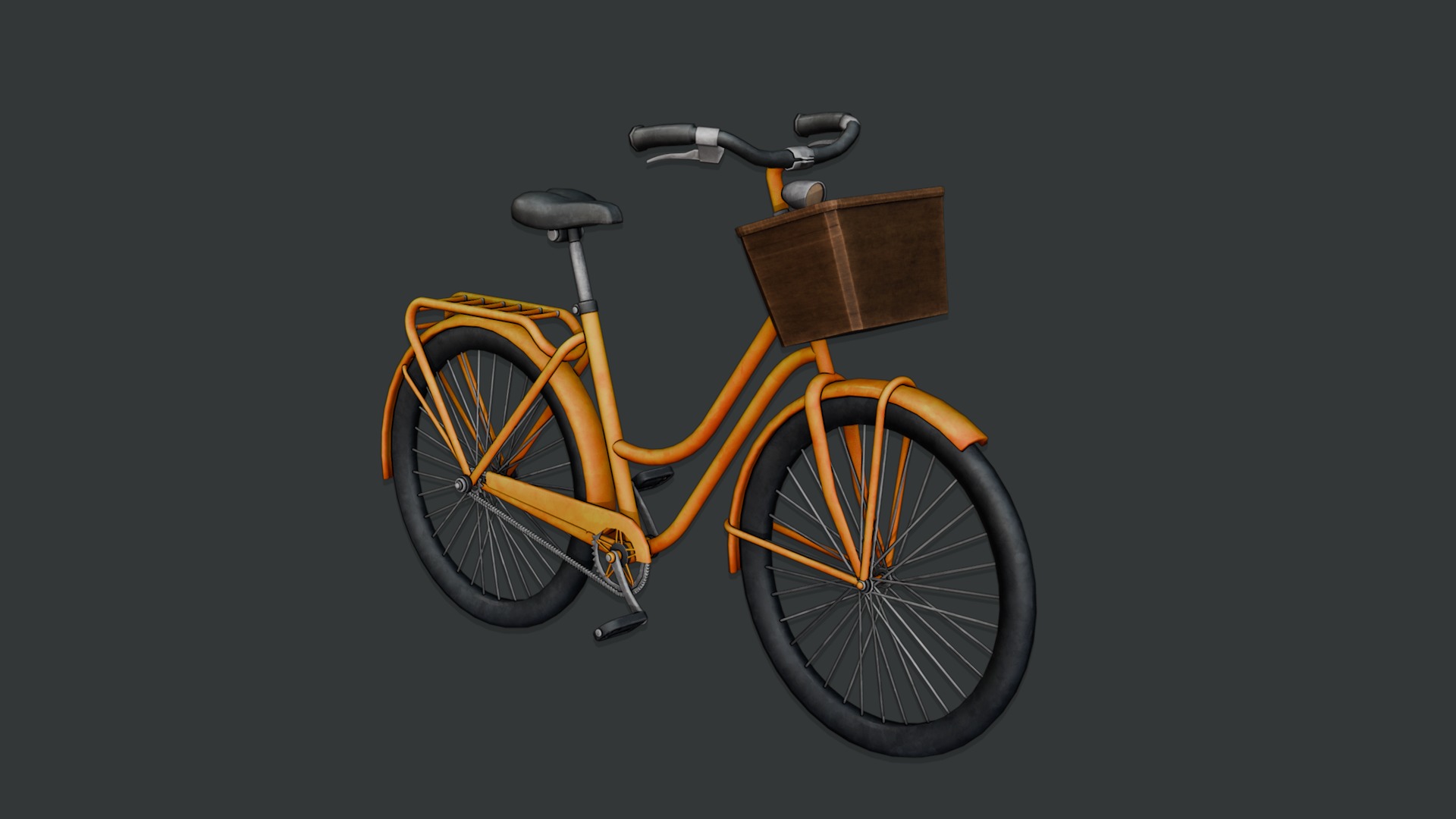 Dutch Style Bicycle 3D model_2