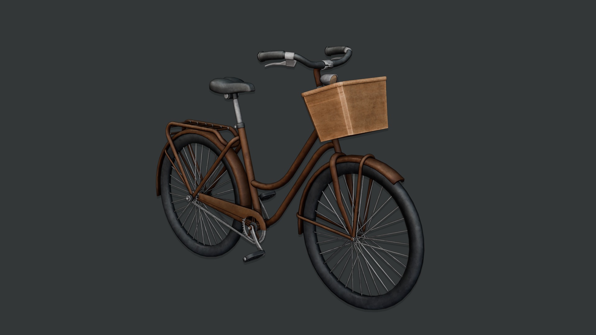 Dutch Style Bicycle 3D model_3