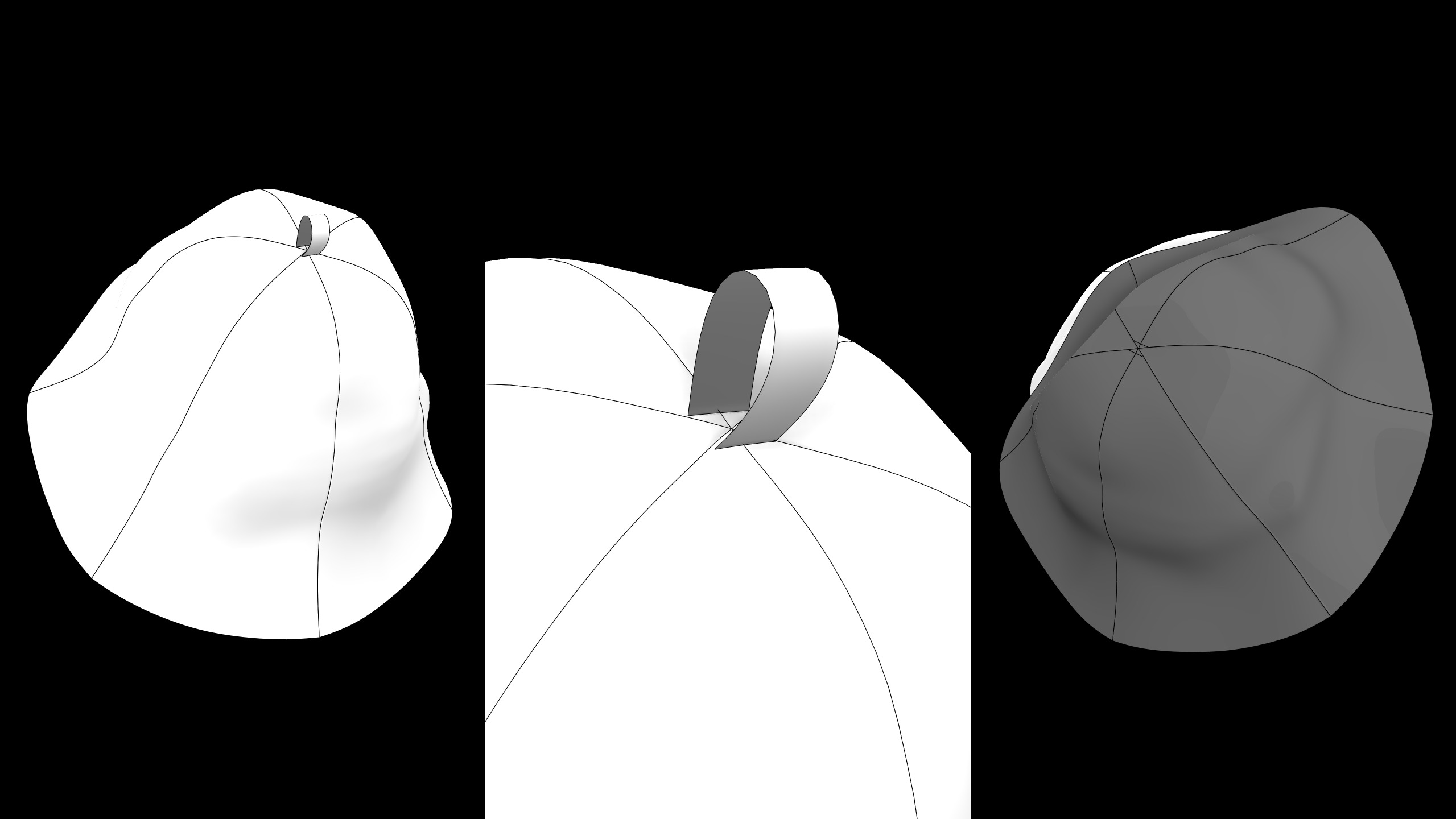 BASIC SAUNA FELT HAT mv2 highpoly 3D model_6