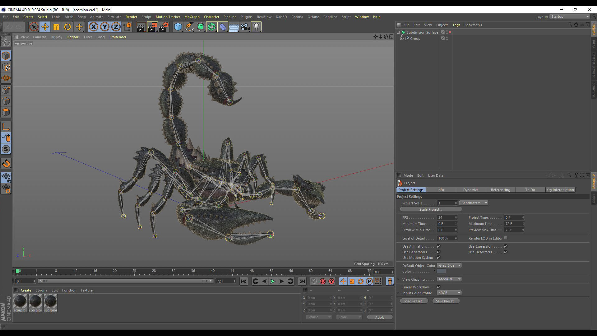 Scorpion Animation and Texture Pack 3D model 3D model_23