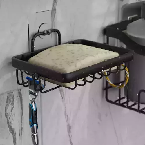 Metal soap holder