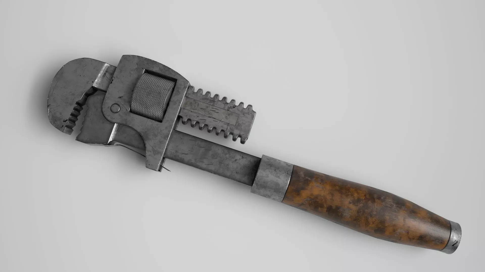 Pipe Wrench High-poly 3D model 3D model_0