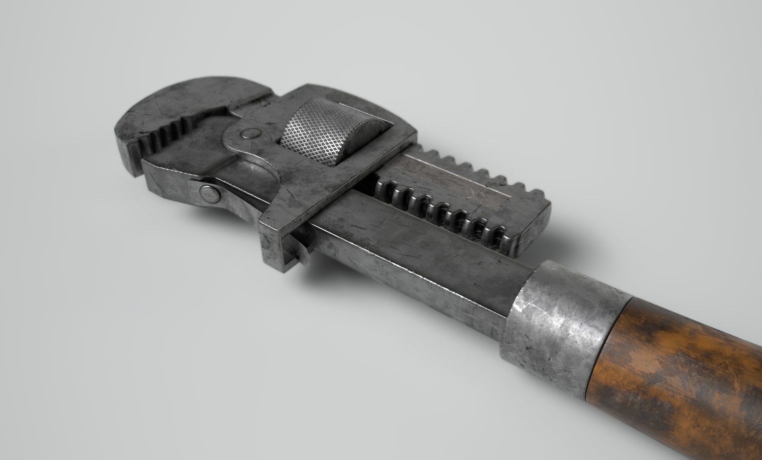 Pipe Wrench High-poly 3D model 3D model_1