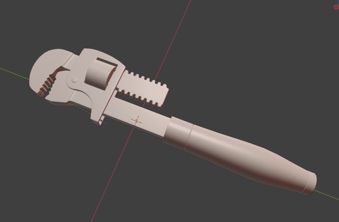 Pipe Wrench High-poly 3D model 3D model_9