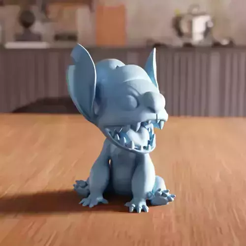 Stitch Christmas - 211 3D print model Stitch Christmas - 211 3D print model