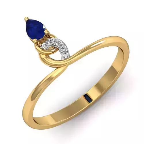 Women Diamond Ring 3dm STL  Render Details - P-1783