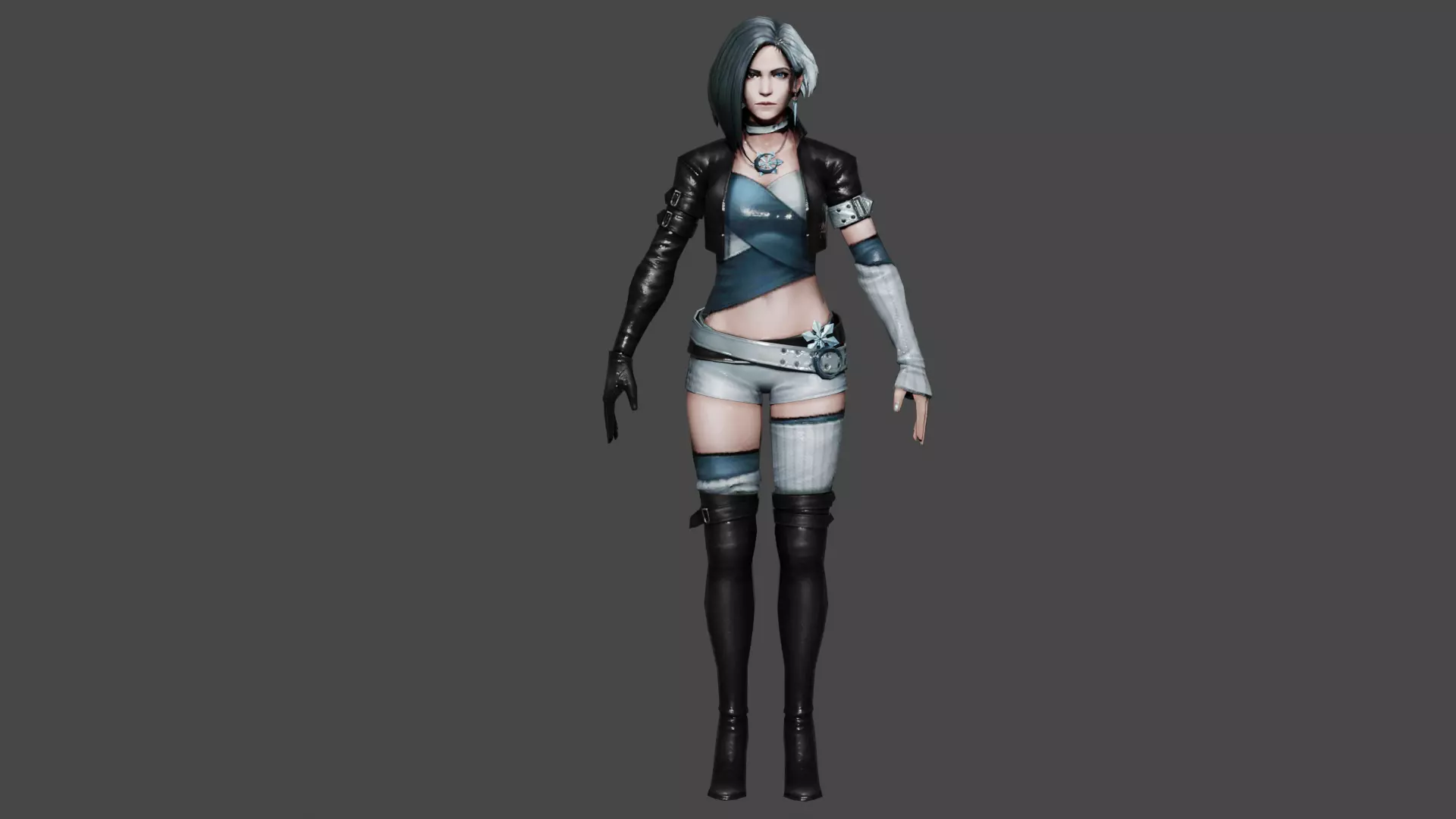 Luna Snow Low-poly 3D model_0