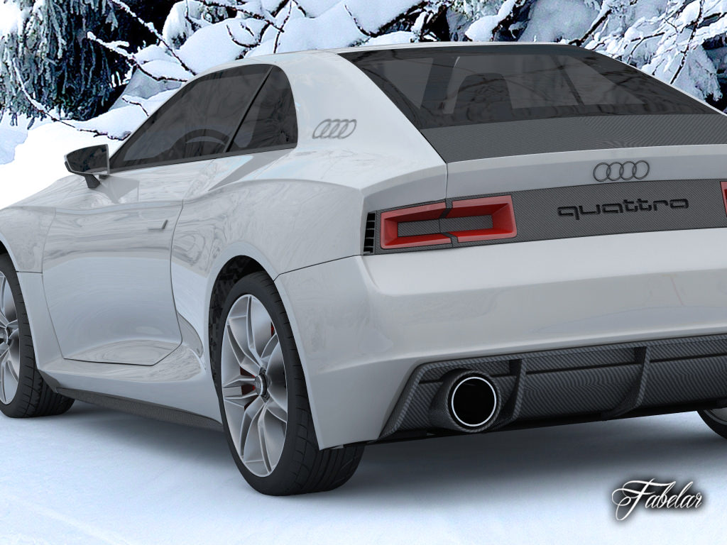 Audi Quattro concept STD MAT 3D model_8