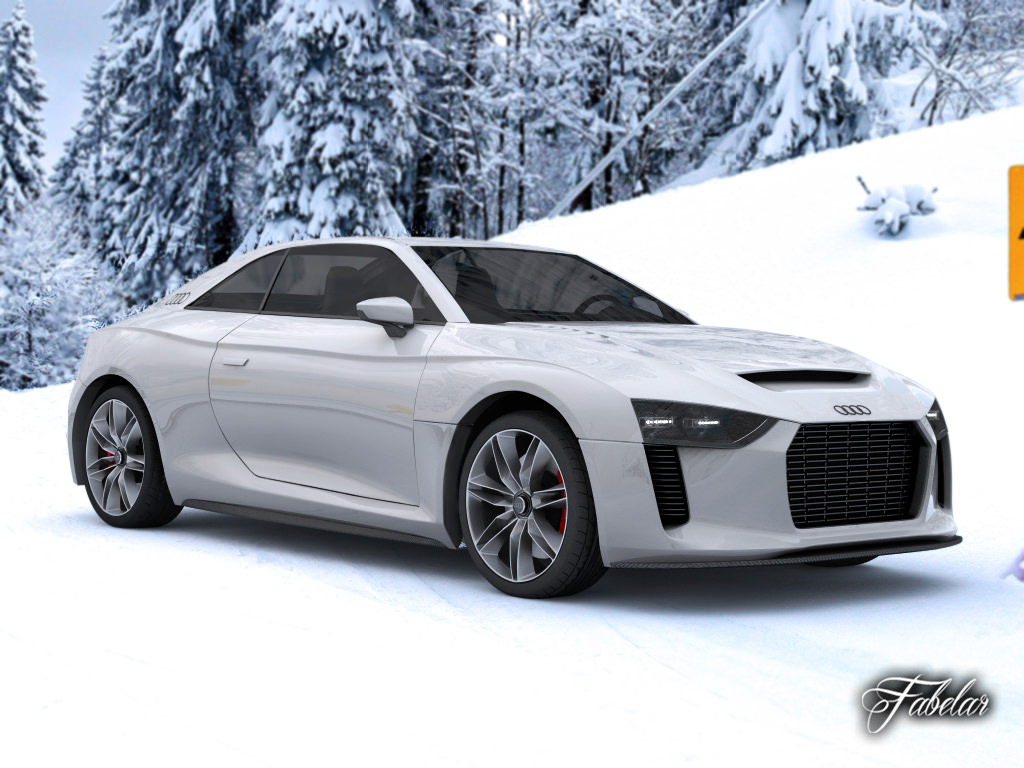 Audi Quattro concept STD MAT 3D model_3