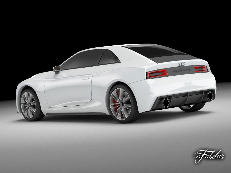 Audi Quattro concept STD MAT 3D model_1