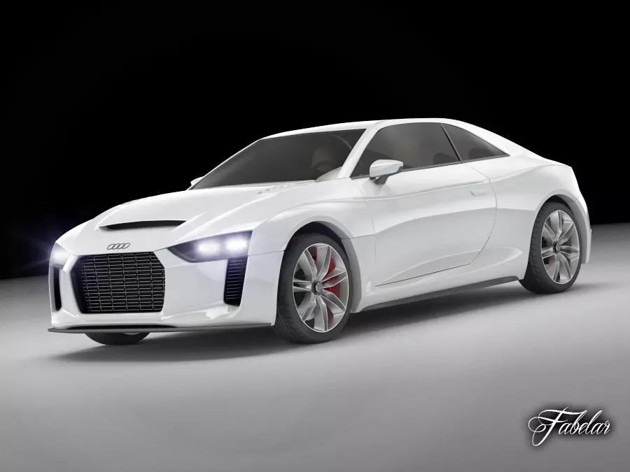 Audi Quattro concept STD MAT 3D model_0