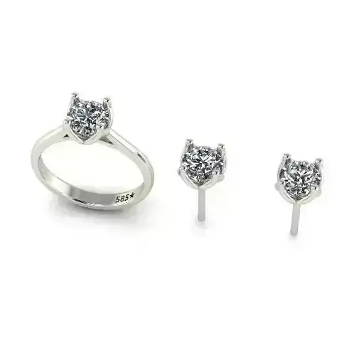 Ring Earrings Model 6705