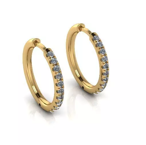 Earrings 20mm Model 6695 3D print model