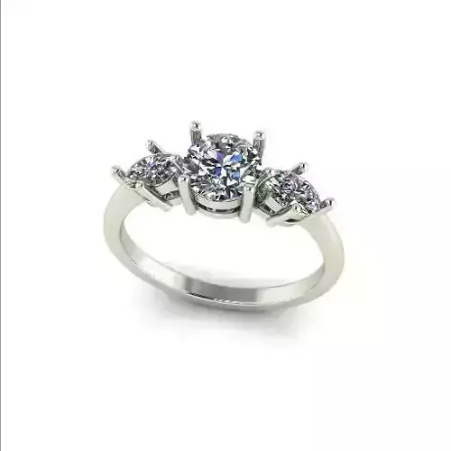 Halo engagement ring Model 6693
