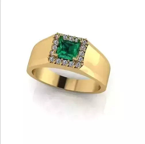 Halo engagement ring Model 6692