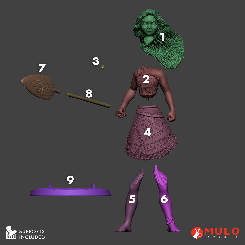 Moana 3D print model_6