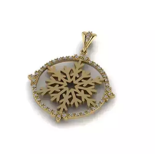 Snowflake pendant Model 6689