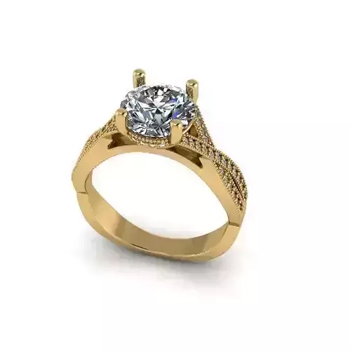 Halo engagement ring Model 6685