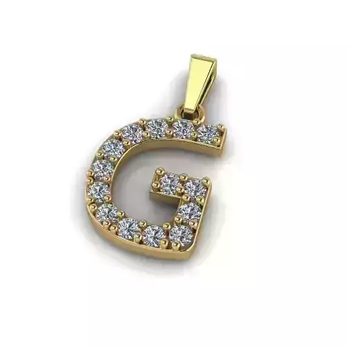 Pendant letter G Model 6673